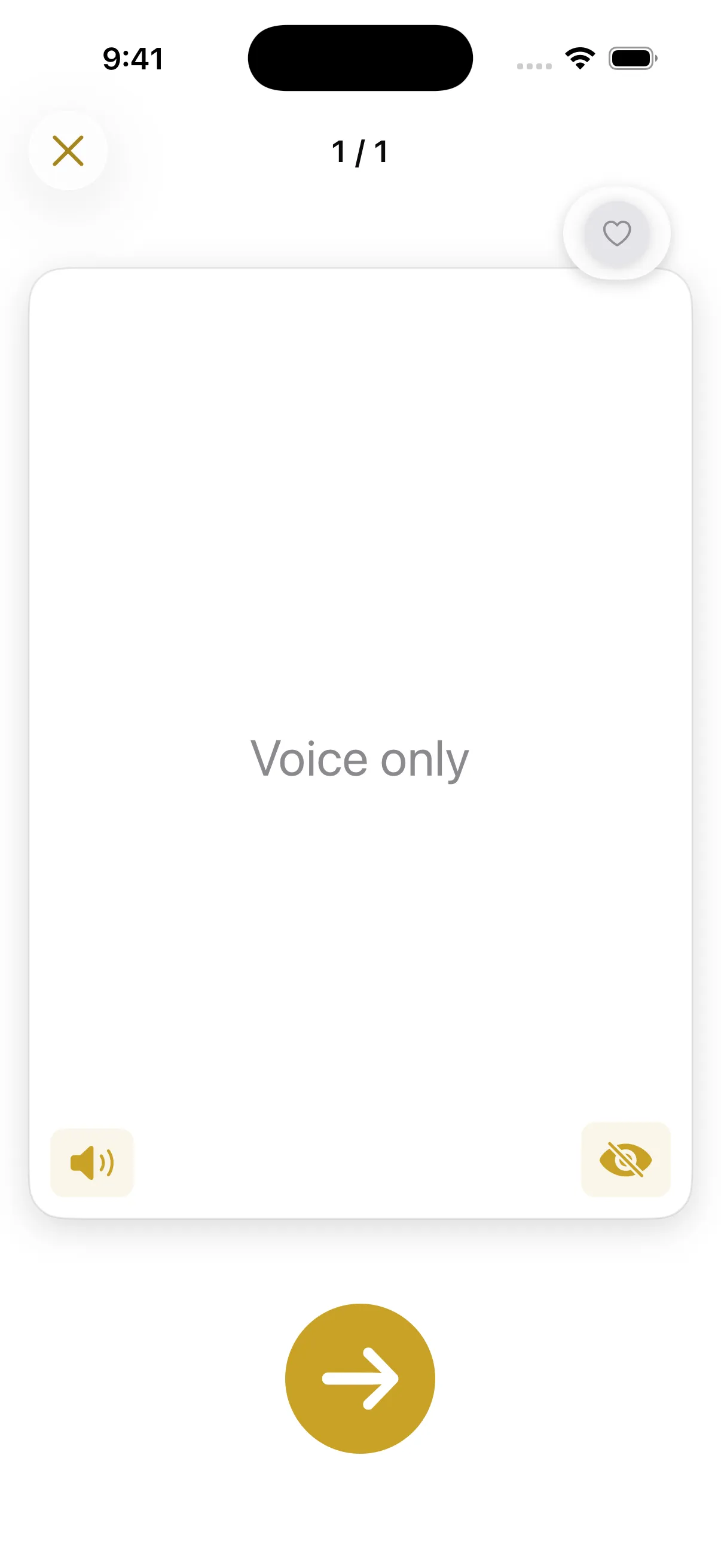 Modo de prueba - Solo voz