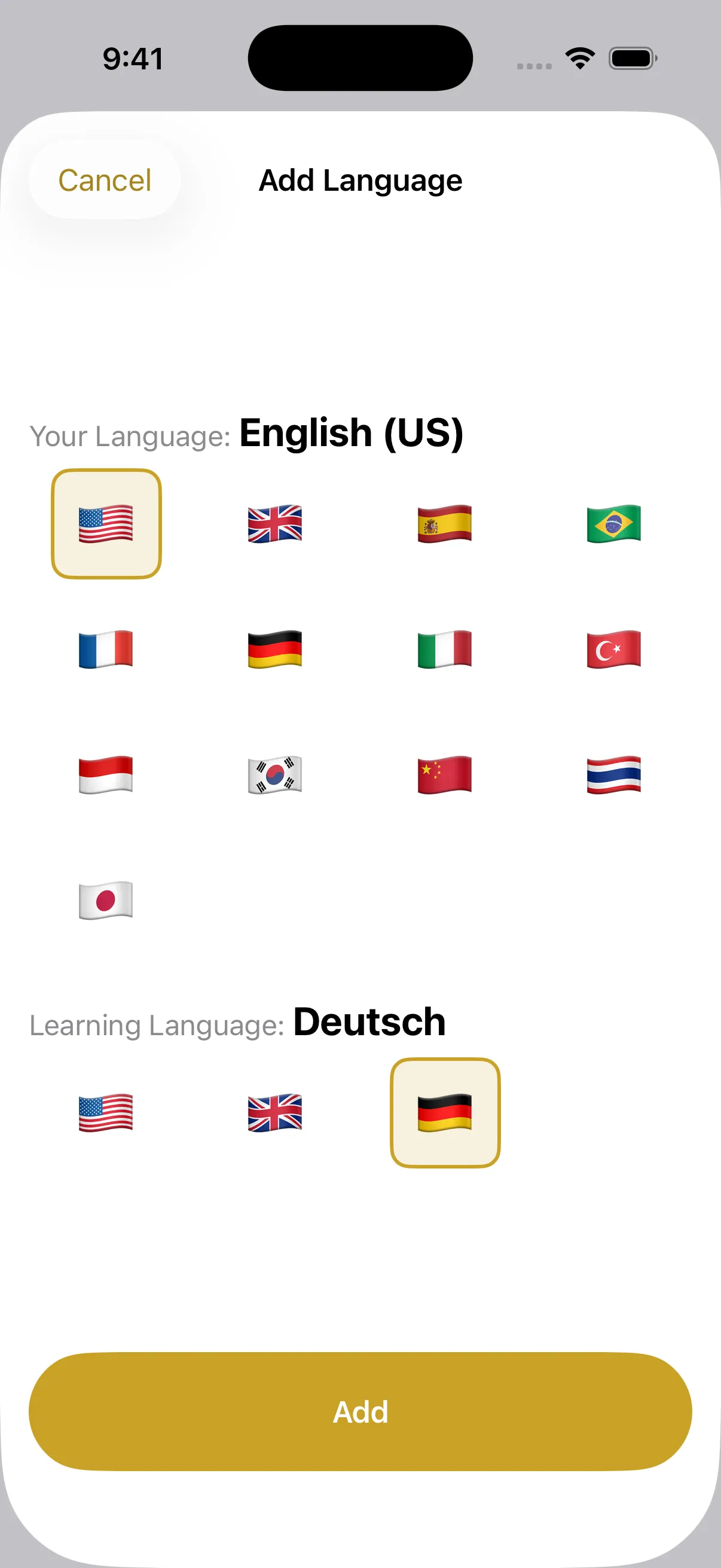Configuración de idioma